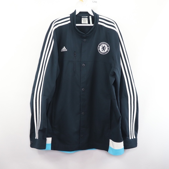 adidas button up jacket